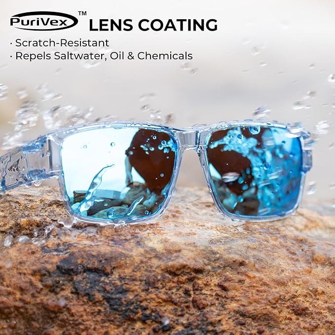 KastKing Molino Fit-Over Polarized Sunglasses,UV400 Protection Ultralight Wraparound Fishing Sports Sunglasses, TAC Lenses