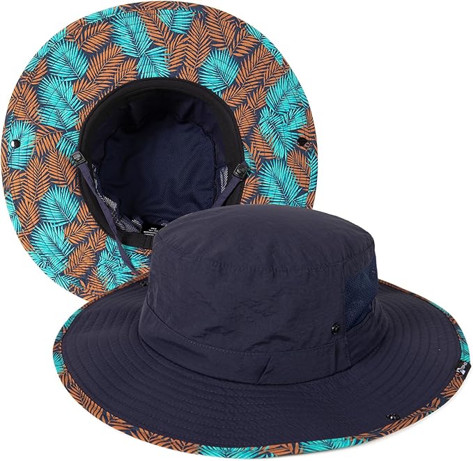 TOP-EX UVCoolix™ Bucket Hat for Men, Cooling Sun Hat Women, UPF 50 Wide Brim Boonie Hats Underbrim Prints, Breathable, M-XXL