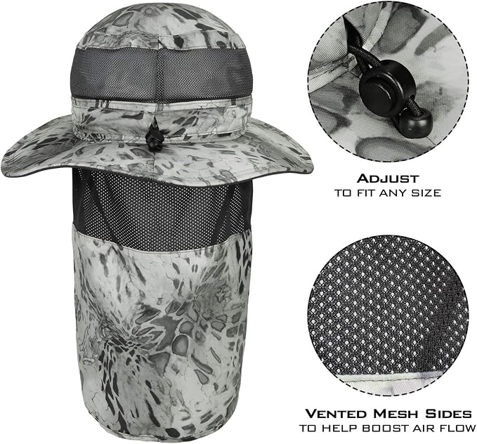 KastKing Sol Armis UPF 50 Boonie Hat - Sun Protection Hat, Fishing Hat, Beach & Hiking Hat, Paddling