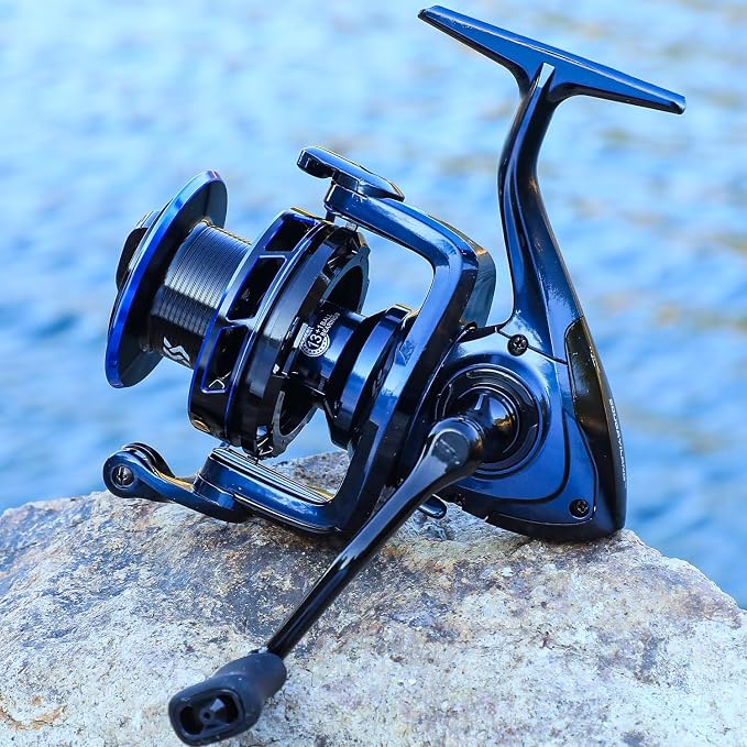 Sougayilang CCF 7000 Big Pit Spinning Reel – 33LB Max Drag, 13+1 Bearings, 4.7:1 Gear Ratio, Long Cast Surf Reel for Carp, Catfish & Saltwater Big Game