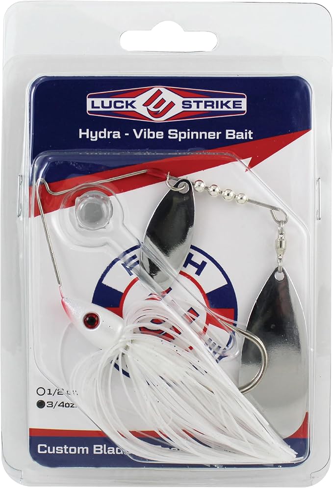 Luck E Strike Hydra-Vibe Spinner Bait with Custom Blades