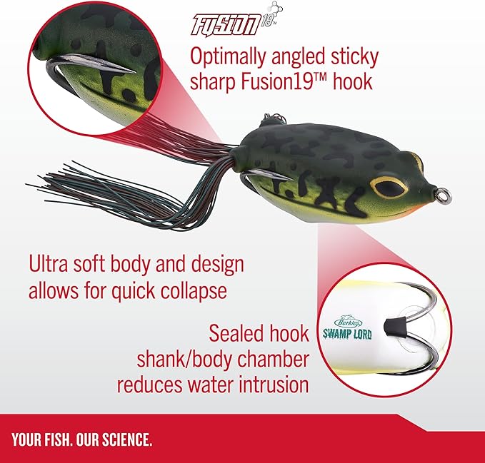 Berkley Swamp Lord Hollow Body Frog Fishing Bait