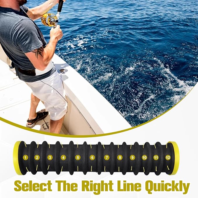 3 Pcs Fishing Line Storage Organizer, Leader Holder with 12 Slots to Keep Your Line Tangle Free for Storing Lines Winding Board Rigs Holder Leader Tray Hook Keeper, with Portable Storage Box