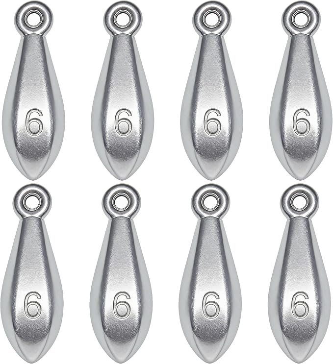 Fishing Weights Sinkers Bank Sinkers Bullet Weights for Surf Fishing Pier Bank Fishing Saltwater Fishing Gear 1oz to 8oz