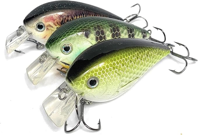 Crankbait for Bass Fishing inches Shallow Diving Crank Bait Square Bill Cranking Fishing Lures