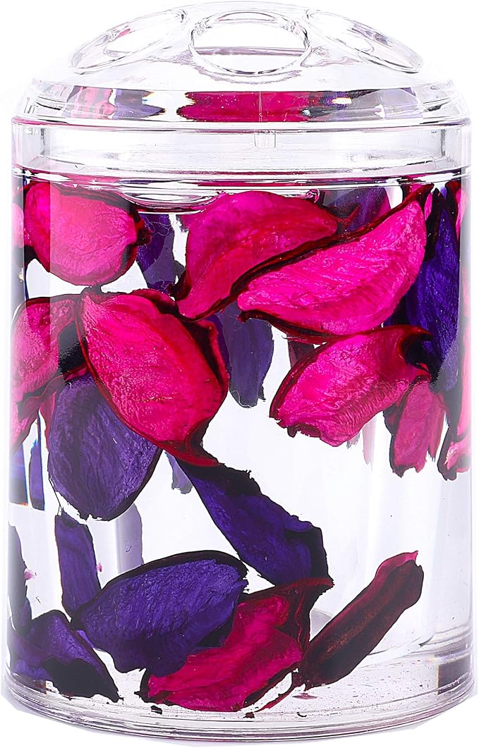 Locco Decor 4 Piece Acrylic Liquid 3D Floating Motion Bathroom Vanity Accessory Set Leaf