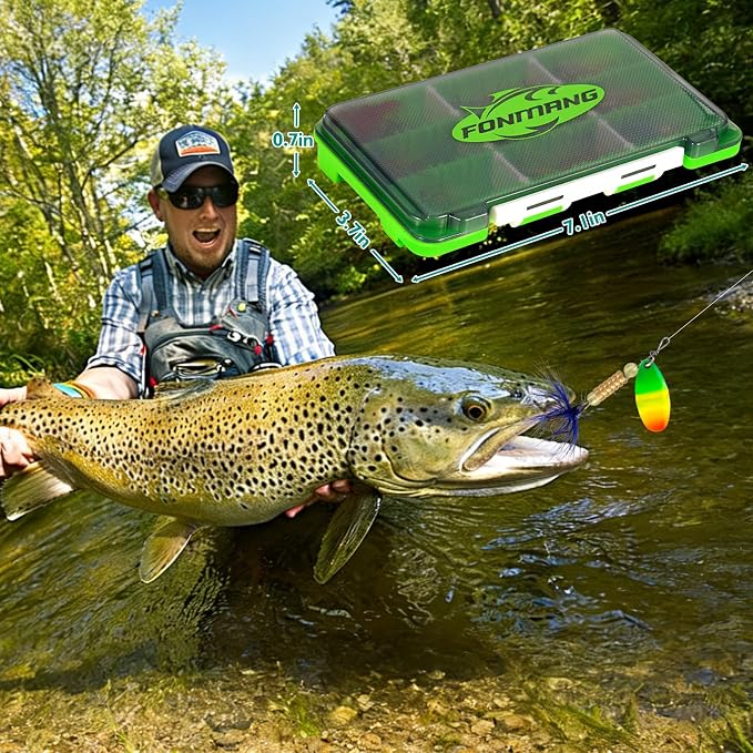 FONMANG Fishing Lure Spinner baits for Freshwater and Saltwater,2026 New Bass Trout Fishing Lures Also for Crappie Salmon Walleye Pike