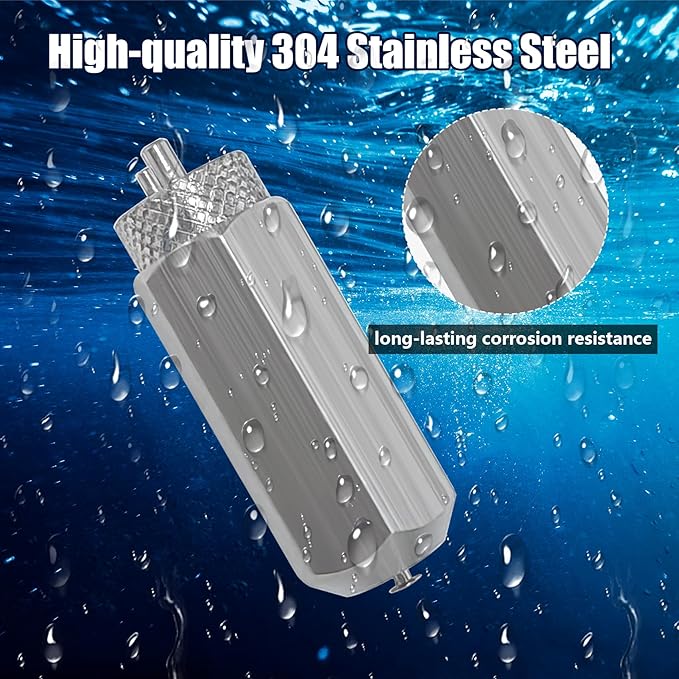 Eupheng Anti-Slip Stainless Steel Twist Fishing Tool, Mini (0.014"-0.032") & Large (up to #19 Gauge) Sizes Single Strand Haywire Twist Tool for Fishing Wire Leader Rig Making