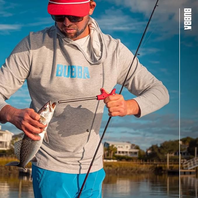 BUBBA Hook Extractor with Non-Slip Grip T-Handle with Marine Grade Stainless Steel Hook Extractor for Fishing and Angling