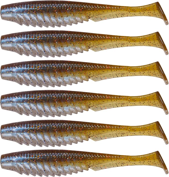 6th Sense – Party Paddle 4.3" – Saltwater Swimbait – Inshore Fishing – Redfish/Trout/Snook – Paddle Tail Soft Plastic