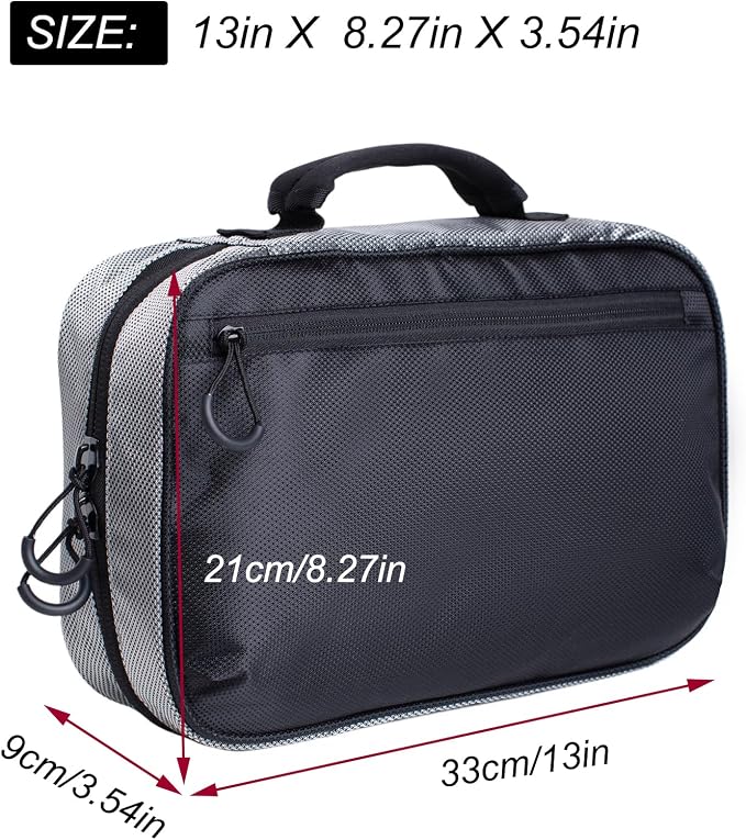 Fishing Tackle Binder Bag Lure Bait Organized Storage Binder Case(Black)