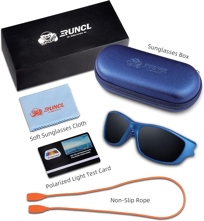 RUNCL Polarized Sports Sunglasses Billy, Fishing Sunglasses UV400 - Ultralight Floating TAC Lens, Anti-seawater Coating
