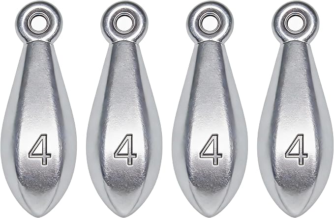 Fishing Weights Sinkers Bank Sinkers Bullet Weights for Surf Fishing Pier Bank Fishing Saltwater Fishing Gear 1oz to 8oz