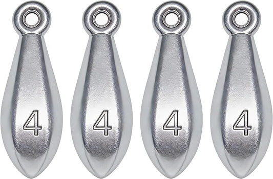 Fishing Weights Sinkers Bank Sinkers Bullet Weights for Surf Fishing Pier Bank Fishing Saltwater Fishing Gear 1oz to 8oz