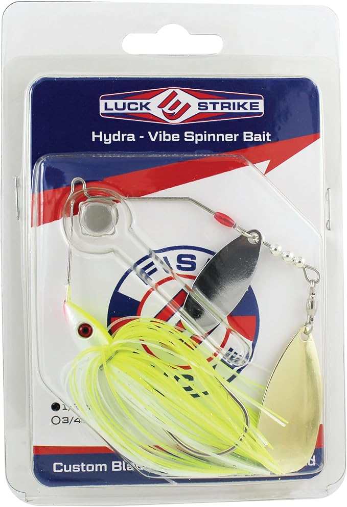 Luck E Strike Hydra-Vibe Spinner Bait with Custom Blades