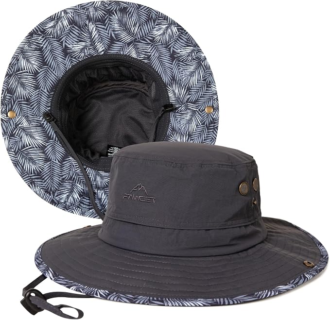 TOP-EX UVCoolix™ Cooling Touch Breathable UPF50+ Waterproof Wide Brim UV Protection Sun Hats Big Head XL XXL