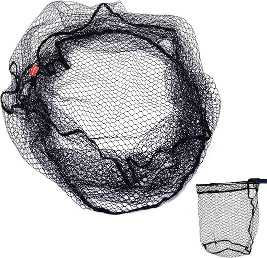 Rubber Coated Replacement Fishing Net Hook Resist for Landing Net, 24" to 36" Deep Net for Larger Catches