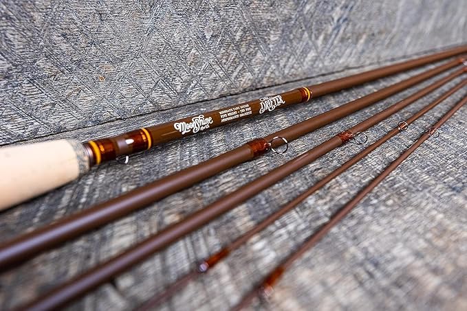 Moonshine Rod Company Fast Action Fly Fishing Rod – Carbon Fiber Graphite Rod with Zippered Travel Case – Drifter II, Vesper, Epiphany ESN, Outcast, Phantom & Rambler Series - 2WT up to 12WT Rods
