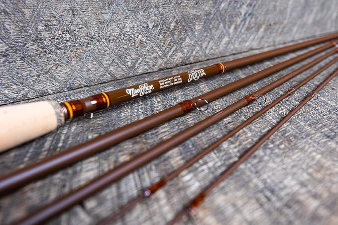 Moonshine Rod Company Fast Action Fly Fishing Rod – Carbon Fiber Graphite Rod with Zippered Travel Case – Drifter II, Vesper, Epiphany ESN, Outcast, Phantom & Rambler Series - 2WT up to 12WT Rods