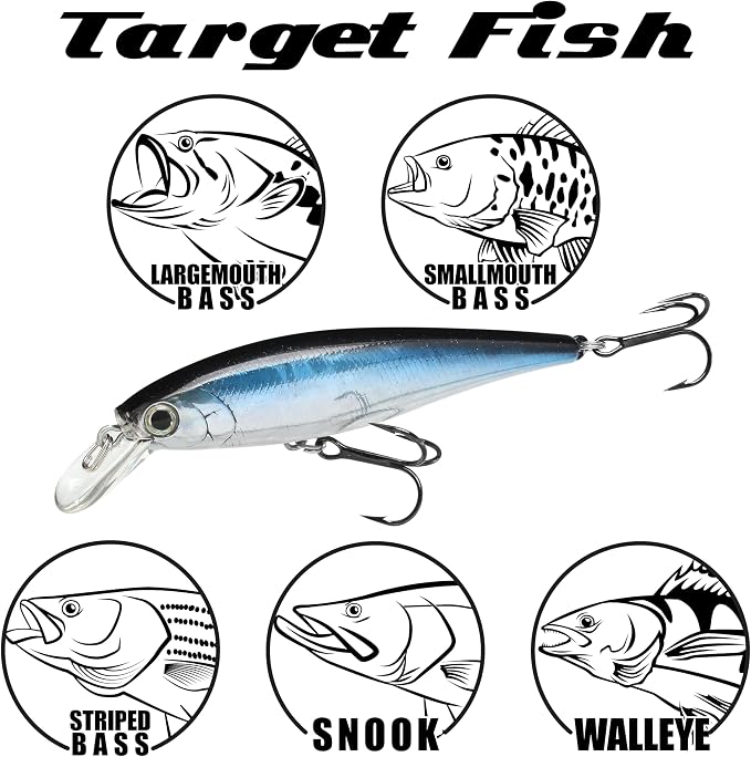 LUCKY CRAFT Pointer 78SP Fishing Lures, 3” Jerkbait Freshwater Bass & Trout Lures, Suspending 4ft–5ft Depth, Jerkbait with Walk-the-Dog Action, Precision Bass Fishing Gear and Accessories