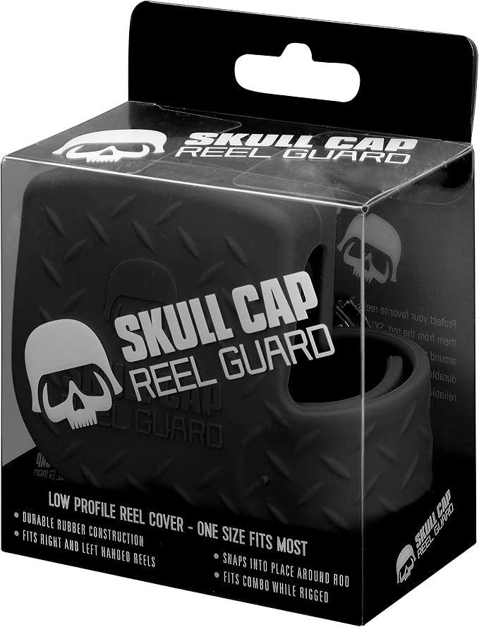 Skull Cap - Skull Cap - Low-Profile Baitcast Reel Covers - Fits Most Right Hand and Left Hand Baitcast Reels