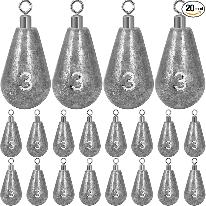 Landhoow Bell Sinkers Weights Casting Swivel Bell Sinkers Fishing Weights Rig for Ocean Saltwater Freshwater Surf Bass Fishing Casting Gear Tackle