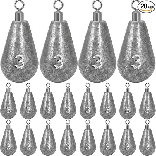 Landhoow Bell Sinkers Weights Casting Swivel Bell Sinkers Fishing Weights Rig for Ocean Saltwater Freshwater Surf Bass Fishing Casting Gear Tackle