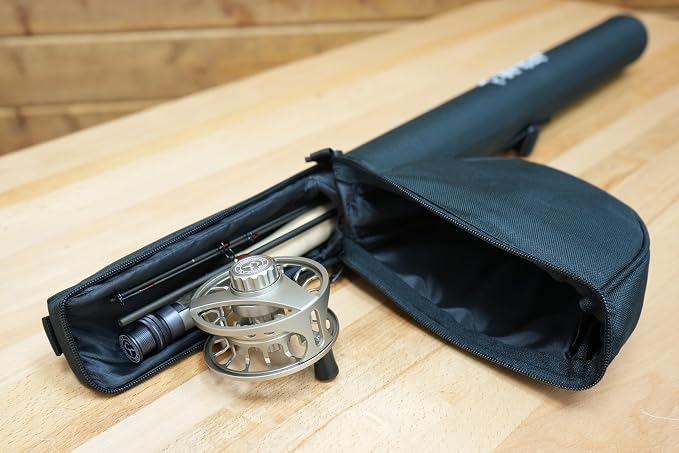 Kingfisher Fly Fishing Fly Rod and Reel Case, Black