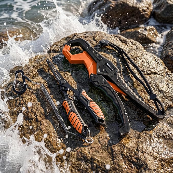Fishing Tools Kit-Stainless Steel Fishing Pliers, Fish Lip Gripper, Multi-Functional Jaw Anti-Corrosion, Fishmen Must Have Fishing Gear
