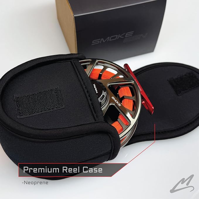 MAVRK USA Fly Fishing Reel | Large Arbor Closed Cage & Micro Reels | Euro Nymph & Floating Line | Ultra Lightweight, High Capacity, CNC Machined, Smooth Drag System