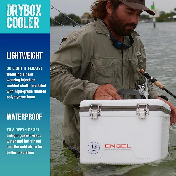 Engel UC30 30qt Leak-Proof, Air Tight, Drybox Cooler and Hard Shell Lunchbox