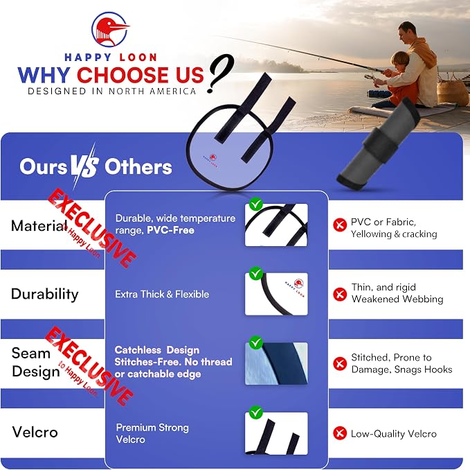 Elite Fishing Lure Covers (4-pack) - PVC-Free Ultra-Durable Lure Wraps, Weatherproof & Saltwater Ready Hook Covers, Hot-Welded Snag-Proof | 2 Large and 2 Medium in a Gift Box