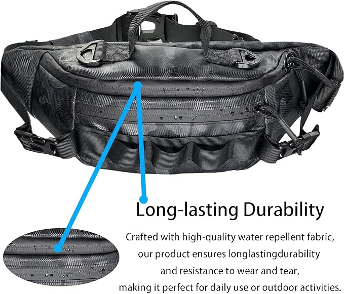 Fishing Fanny Pack for Men -Fishing Fanny Pack-Lightweight and Fishing Sling Pack