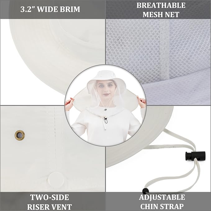 Palmyth Head Net Hat, Sun Hat Safari Hat