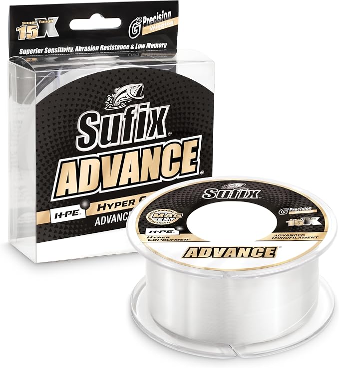 Sufix Advance Clear Monofilament 250-330 Yard Spools