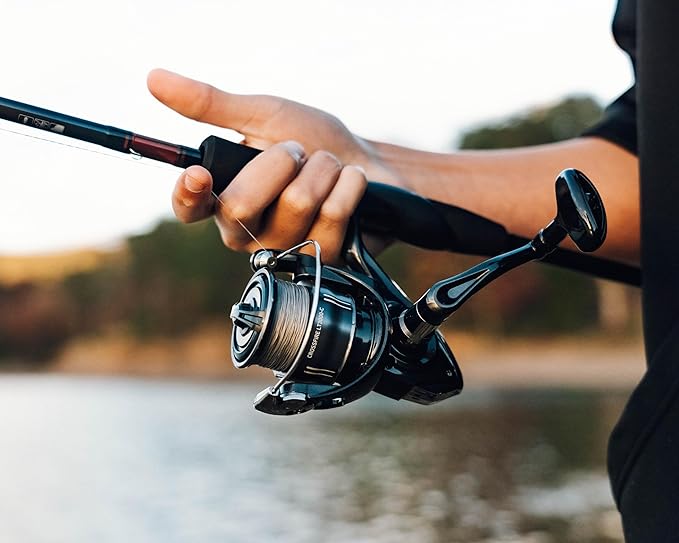 Daiwa Crossfire LT EVA Spinning Combos – Graphite 2-Piece Fishing Rod & Crossfire LT Reel with EVA Grip – Multiple