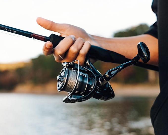 Daiwa Crossfire LT EVA Spinning Combos – Graphite 2-Piece Fishing Rod & Crossfire LT Reel with EVA Grip – Multiple