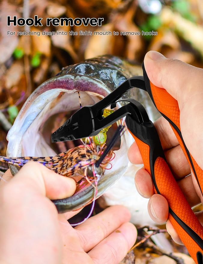 Fishing Pliers,Carbon Steel with Corrosion Resistant Coated Fishing Tools,Multitool for Saltwater
