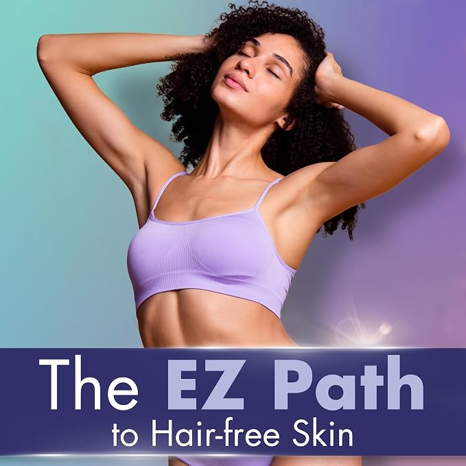 Satin Smooth EZ Grip Non-Woven Wax Strips for Face & Body – Contour Facial Wax Strips Hair Removal, Waxing Strip for Women, 100 ct