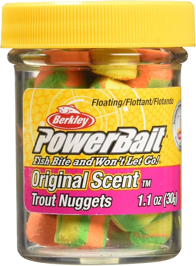 Berkley PowerBait Power Nuggets Fishing Dough Bait, Assorted Colors, Scent Dispersion Technology, Irresistible Scent and Flavor, Moldable and Easy to Use