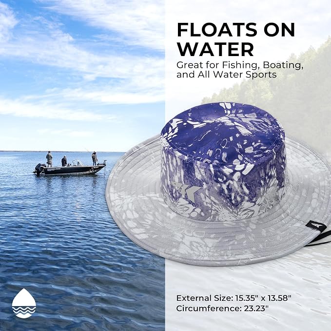 KastKing Sol Armis UPF 50 Boonie Hat - Sun Protection Hat, Fishing Hat, Beach & Hiking Hat, Paddling