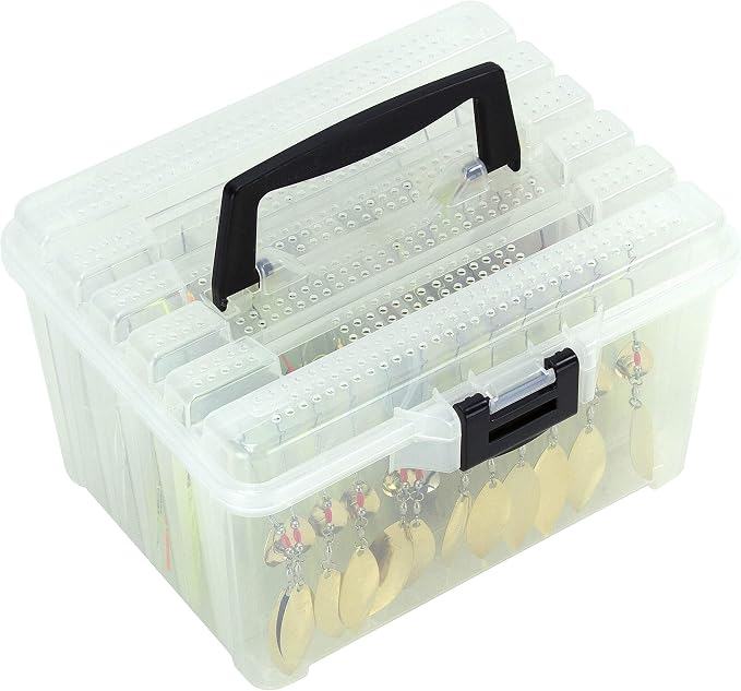 Plano Frabill Hydro-Flo Hanging Bait Stowaway, Clear, One Size, Model Number: 350500 (Pack of 4)