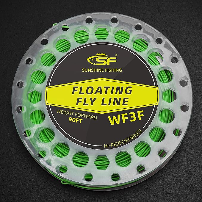 SF Fly Fishing Line with Two Welded Loops Weight Forward Floating Fly Lines Trout 90FT WF2 3 4 5 6 7 8 9F Multi-Color Freshwater