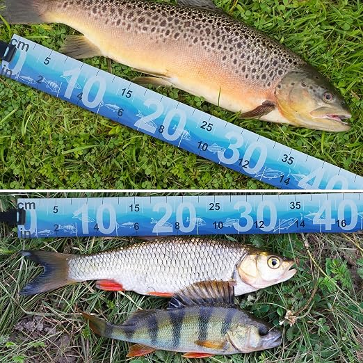 Foldable Fishing Tape Measure Portable Waterproof Fishing Length Ruler Fish Measurement Tool for Boats Coolers Kayaks Saltwater Freshwater 35inch