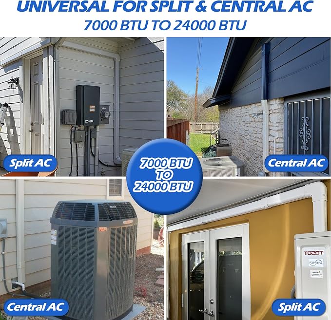 Mini-split Line Set Cover: 3'' 17 Ft Line Hide for Mini Split Air Conditioner Central AC HVAC - Waterproof Decorative Pipe Cover for Outdoor