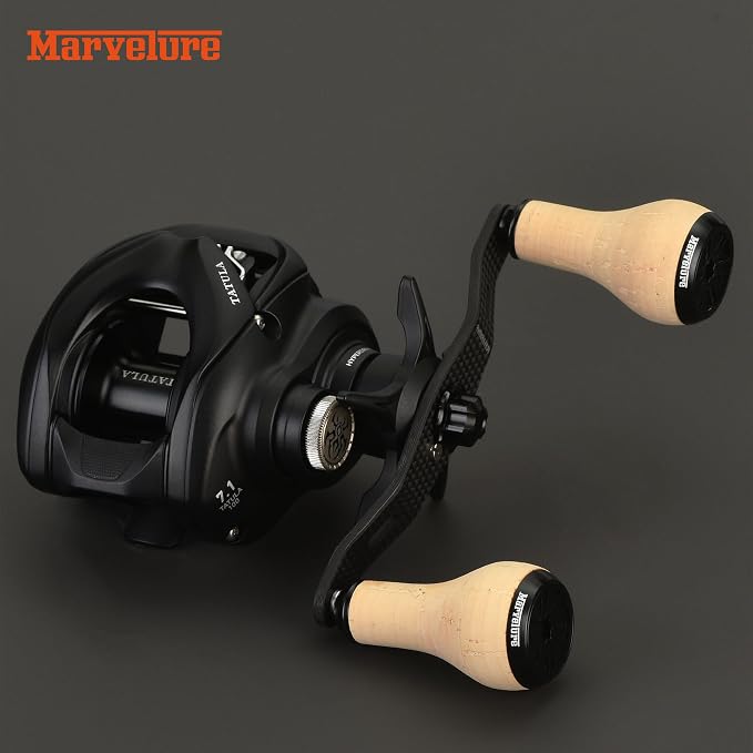 Carbon Fiber Power Handle 3.94'' (100 mm) Compatible for Shimano SLX Tranx Curado, Daiwa Tatula Zillion, Abu Garcia Revo Zata Baitcasting Reels