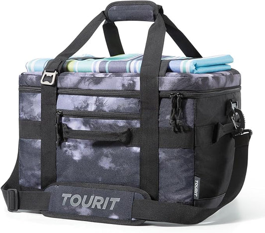 TOURIT Soft Sided Cooler Bag Insulated 30/48/60 Cans, Large Collapsible & Leakproof Ice Chest for Picnic, Beach, Camping, Travel, Sports Fan Coolers
