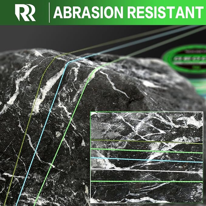 Geode Braided Fishing Line, Super Strong Power Braid Lines for Saltwater and Freshwater Fish 8-50lb, 150yds/300yds/500yds/1000yds