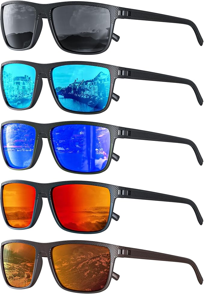 Sunglasses-Men Polarized Mens Sunglasses: Classic Women Sun Glasses UV Protection for Fishing