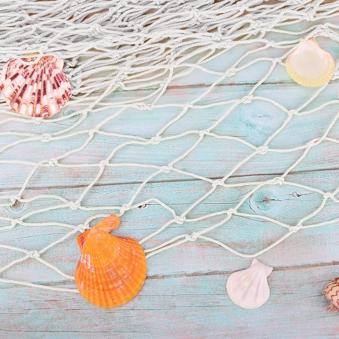 2 Pack Fish Net Decorations for Party